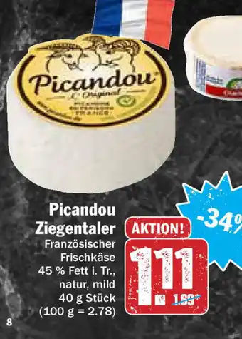 Hit Picandou Ziegentaler 40g Angebot