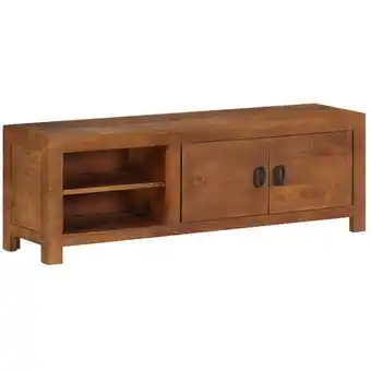 ManoMano Moderne TV-Möbel, TV-Lowboard TV-Schrank für das Wohnzimmer 120 x 40 x 30 Mango-Massivholz -FV10953 - Braun Angebot