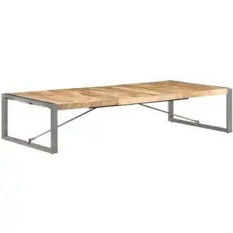 ManoMano Couchtisch Wohnzimmertisch Sofatisch 180x90x40 cm Raues Mangoholz DE30562 - Braun Angebot