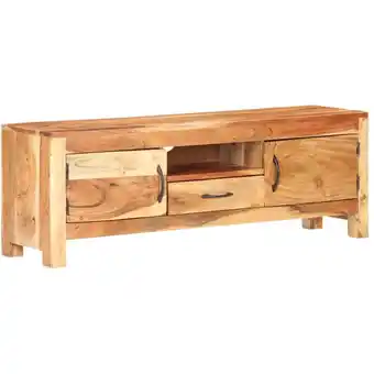 ManoMano TV-Schrank TV-Lowboard Fernsehschrank 116x30x40 cm Massivholz Akazie BRYJ883619 Maisonchic Angebot