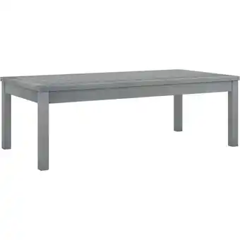 ManoMano Couchtisch,Beistelltisch,Kaffeetisch,Sofatisch 100x50x33 cm Grau Massivholz Akazie -54751 - Grau Angebot