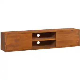 ManoMano Wand-TV-Schrank TV-Schrank tv Board hängend 135x30x30 cm Teak Massivholz BRYJ629801 Maisonchic Angebot