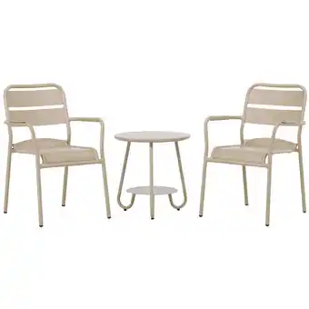 ManoMano Ebuy24 - Faro Lounge-Set 3 Teile beige. - Beige Angebot