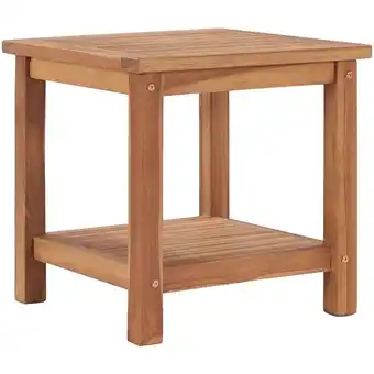 ManoMano Couchtisch,Beistelltisch,Kaffeetisch,Sofatisch 45 x 45 x 45 cm Massivholz Teak -40123 - Braun Angebot