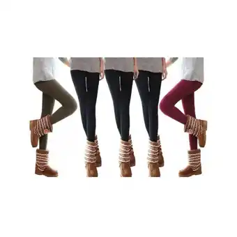 ManoMano Trade Shop Traesio - pack 5 frauen leggings thermischen effekt fleece innen stretch ass. marte s-m Angebot