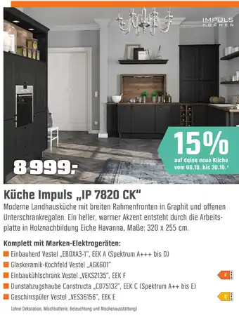 OBI Impuls küche impuls „ip 7820 ck“ Angebot