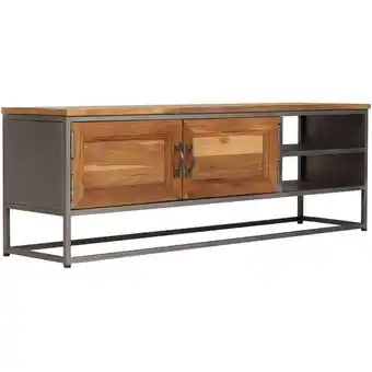 ManoMano TV-Schrank TV-Lowboard Fernsehschrank Recyceltes Teak und Stahl 120 x 30 x 40 cm BRYJ461416 Maisonchic Angebot