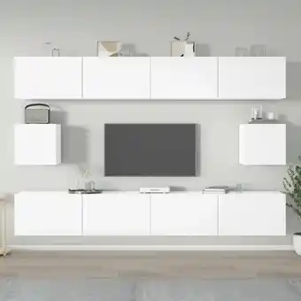 ManoMano 6-tlg. TV-Schrank-Set TV-Lowboards für Wohnzimmer TV-Möbel Hochglanz-Weiß Holzwerkstoff FBDSC927072 Maisonchic Angebot