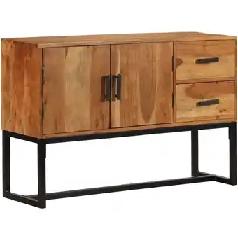 ManoMano Sideboard, Kommode, Küchenschrank, Beistellschrank, Anrichte für Wohnzimmer Braun 110x30x70 cm Massivholz Akazie LLLA488247 M Angebot