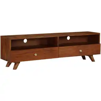 ManoMano TV-Lowboard TV-Schrank - Fernsehschrank Altholz Massiv 140x30x40 cm BV164314 Bonnevie Braun Angebot