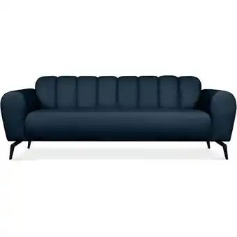 ManoMano Rubero Moderne dreisitzige Sofa, Marineblau - Konsimo Angebot