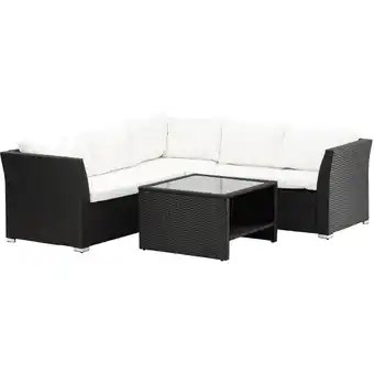 ManoMano Ebuy24 - Haiti Loungeset 2 Teile weiß,schwarz. - Weiß Angebot