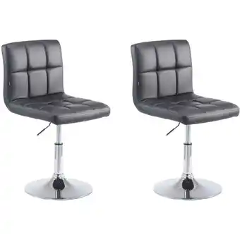 ManoMano 2er Set Lounger Palma V2 Kunstleder schwarz Angebot