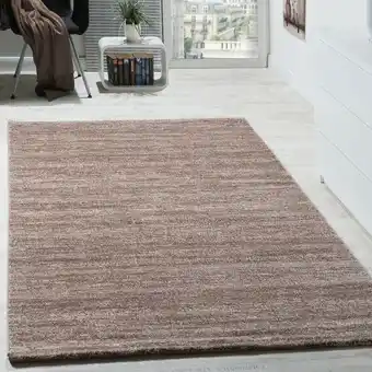 ManoMano Teppich Modern Wohnzimmer Kurzflor Gemütlich Meliert Preiswert in Beige 160x220 cm - Paco Home Angebot