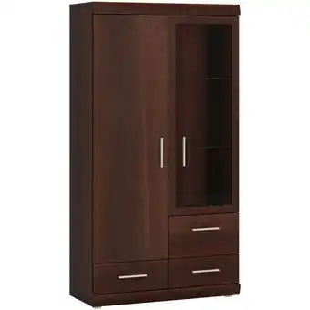 ManoMano Lomadox - Highboard 80 cm Nussbaum IMPERIA-129 - braun Angebot