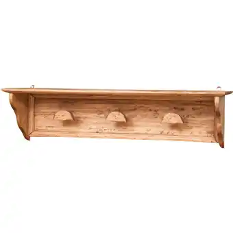 ManoMano Kleiderbügelregal aus massivem Lindenholz, naturbelassen. Hergestellt in Italien Angebot