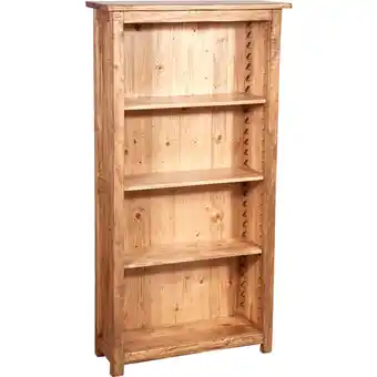 ManoMano Kleines Bücherregal im Country-Stil aus massivem Lindenholz mit natürlichem Finish L68xPR25xH130 cm. Made in Italy Angebot