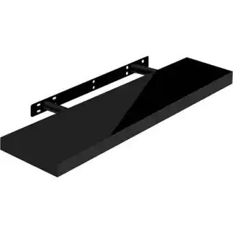 ManoMano Wandregal Wandboard freischwebend Schweberegal Holz Board schwarz 60x22.9x3.8cm - schwarz - Woltu Angebot