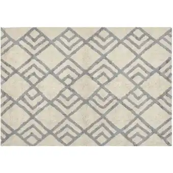 ManoMano Beliani - Teppich Baumwolle geometrisches Muster beige / grau 160 x 230 cm Boho Nevsehir - Beige Angebot