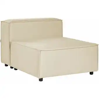 ManoMano Modul-Sessel Leinen beige mit niedriger Rückenlehne 1-Sitzer modern Aprica - Beige Angebot