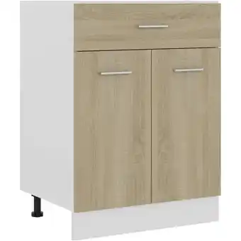 ManoMano Schubunterschrank Küchenunterschränke - Sonoma-Eiche 60x46x81,5 cm Holzwerkstoff BV520158 Bonnevie Angebot