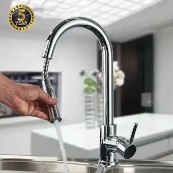 ManoMano Onyzpily - Wasserhahn Küche Chrom,Hochdruck Küchenarmatur Ausziehbar, Edelstahl Mischbatterie Küche mit Brause 2 Wasserstrahl Angebot