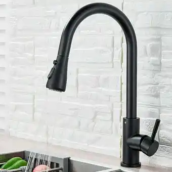 ManoMano Suguword - Wasserhahn Küche Schwarz Küchenarmatur Ausziehbar - Spültischarmatur mit Brause Mischbatterie Spüle 360° Drehbar A Angebot