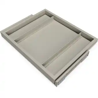 ManoMano Set aus Tray- und Gleitrahmen set mit sanfter Schließung für Schränke, verstellbar, Modul 600mm, Steingrau - Steingrau lackie Angebot