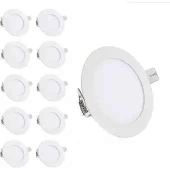 ManoMano Led Einbaustrahler Leuchtmittel Flur Farbwechsel Küche Panellampe 3W 10x - Weiß - Randaco Angebot