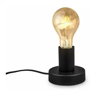 ManoMano B.k.licht - Retro Tischlampe Vintage Tischleuchte Dekolicht Wohnraum Flur Edison E27 schwarz - 10 Angebot