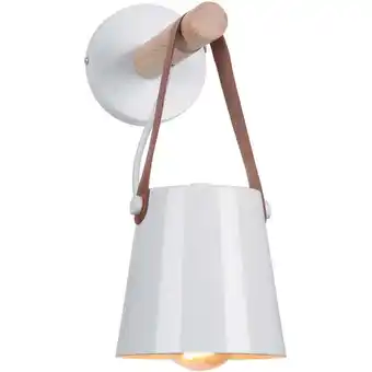 ManoMano Modern Wandleuchten Kreative Wandlampe E27 Holz und Eisenschirm für Schlafzimmer Nacht Café - 1Pcs Weiß Angebot