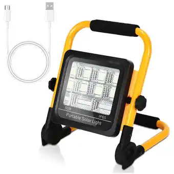 ManoMano 50W led Baustrahler led Fluter Arbeitsscheinwerfer inkl. Standgestell und Netzkabel Wasserdicht IP65 für Garage, Garten, Baus Angebot