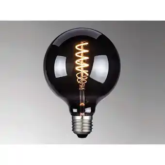 ManoMano E27 Filament LED Globe Ø12,5cm Deko Glühlampe Rauchfarben 4 Watt, 60 Lumen Angebot