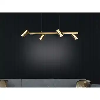 ManoMano Meinewunschleuchte - led Balken Pendelleuchte 4 flammig in Altmessing Breite 80cm Angebot