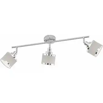 ManoMano Licht-erlebnisse - Deckenspot Grau Chrom 3-flammig E14 Metall Deckenstrahler Wohnzimmer Küche - Chrom, Grau Angebot