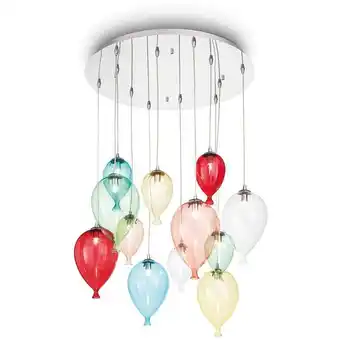 ManoMano Ideal Lux Clown - 12 Light Large Balloon Cluster Anhänger Mehrfarbig, G9 Angebot