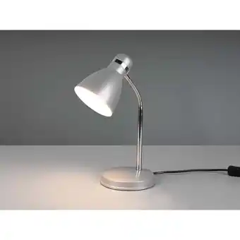 ManoMano Meinewunschleuchte - led Schreibtischleuchte flexibel, Chrom & Metallschirm Titan, 33cm Angebot