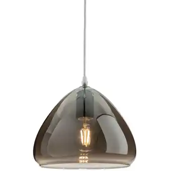 ManoMano Firstlight Willis Dome Pendelleuchte Chrom mit Rauchglas Angebot