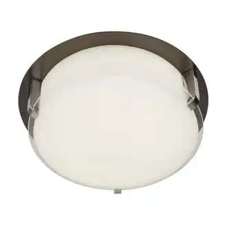 ManoMano Edinburgh - Integrierte led 1 Light Flush Braun, Weiß, Chrom - Searchlight Angebot