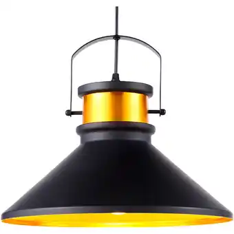 ManoMano Led Pendelleuchte Schwarz Modern Hanging Ceiling Lighting VN-L00036-EU - Schwarz/Rotgold - Teamson Home Angebot