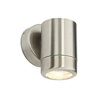 ManoMano Saxby Lighting - Atlantis - Außenwandleuchte IP65 7W Gebürsteter Edelstahl und Klarglas in Marinequalität 1 Licht Dimmbar IP6 Angebot