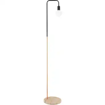 ManoMano Stehlampe mit Marmorsockel - Wohnzimmerlampe - Carlo Chrom Roségold - Marmor, Eisen - Chrom Roségold Angebot