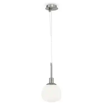 ManoMano Erich Globe Decken-Pendelleuchte Nickel, 1-flammig, E14 Angebot