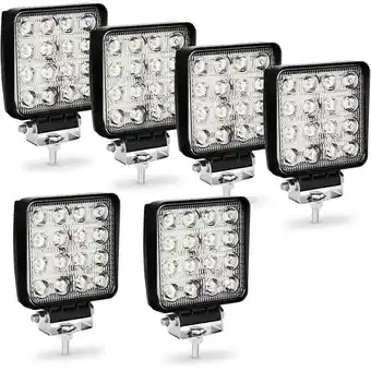 ManoMano Vingo - led Arbeitsscheinwerfer 48W led Scheinwerfer Rechteck IP67 Wasserdicht 12V 24V für LKW,Offroad, suv, ATV,traktor Rück Angebot