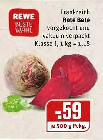 REWE Kaufpark Rote Bete Angebot