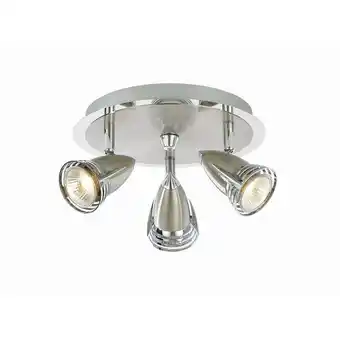 ManoMano Forum Lighting - Forum Elara Badezimmerstrahler mit 3 Leuchten, satiniertes Nickel, IP44 Angebot