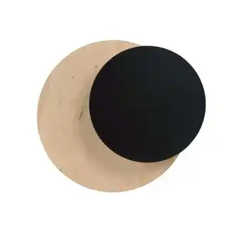 ManoMano Emibig circle Holz, schwarze Unterputz-Wandleuchte 1x G9 Angebot