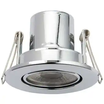 ManoMano Saxby Lighting - Saxby Shieldeco 500 cct neigbares Licht 5 w Einbau-Downlight Chrom-Effektplatte Angebot