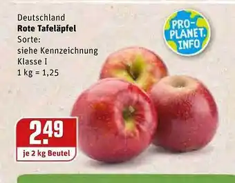 REWE Kaufpark Rote Tafeläpfel Angebot