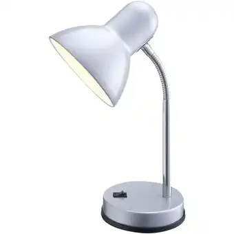 ManoMano Globo - Funktionale Schreibtischlampe / Tischleuchte basic in Silber, Flexrohr Angebot